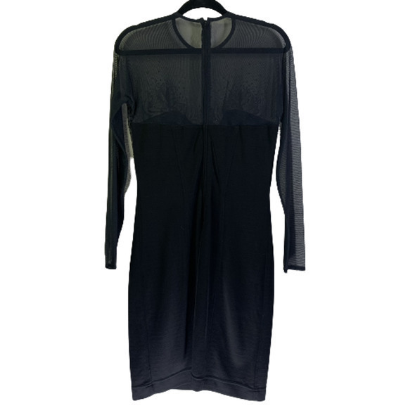 TASHASHI SHOJI Vintage Sheer Black Beaded‎ Embellished Formal Shift Dress - Picture 9 of 12